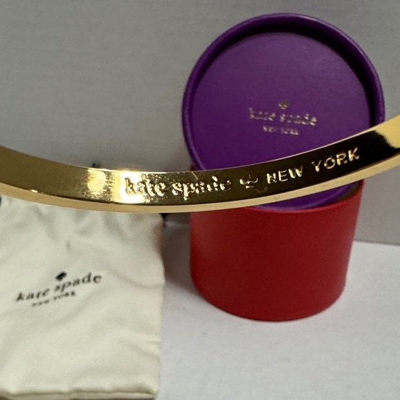 Kate Spade Red and Gold Studded Bracelet - Picture 3 of 6